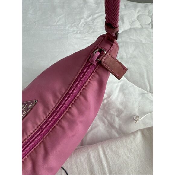 PRADA Y2K Pink Mini Shoulder Bag W/dust Bag - Picture 9 of 16